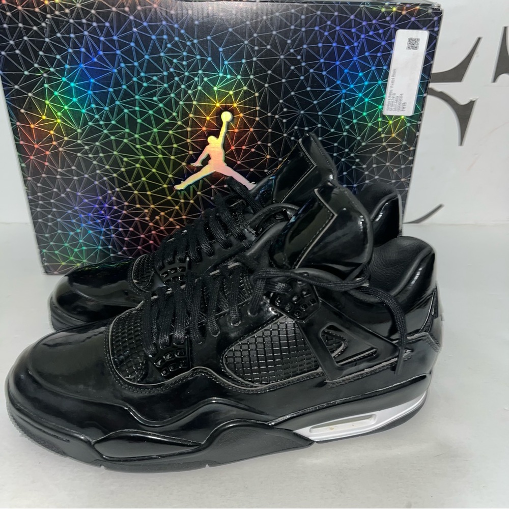 Air Jordan 4 retro 11lab4 black patent leather